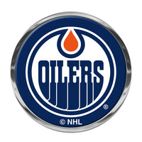 Wholesale-Edmonton Oilers Chrome Metal Domed Emblem