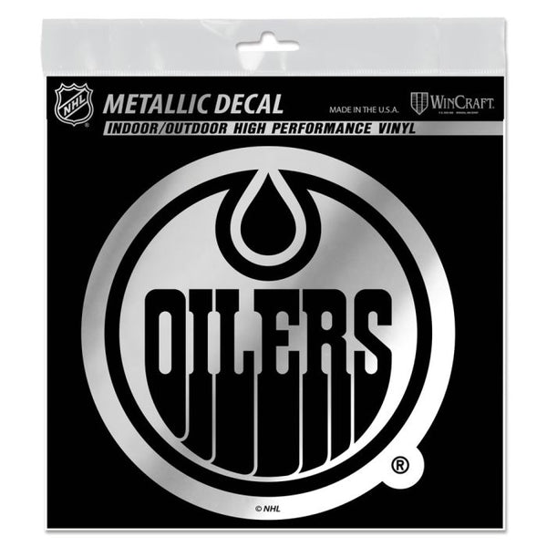 Wholesale-Edmonton Oilers Decal Metallic 6" x 6"