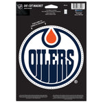 Wholesale-Edmonton Oilers Die Cut Logo Magnet 6.25" x 9"