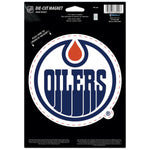 Wholesale-Edmonton Oilers Die Cut Logo Magnet 6.25" x 9"