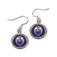 Wholesale-Edmonton Oilers Earrings Jewelry Carded Round