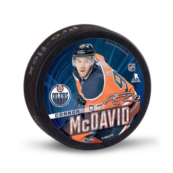 Wholesale-Edmonton Oilers Hockey puck Connor McDavid