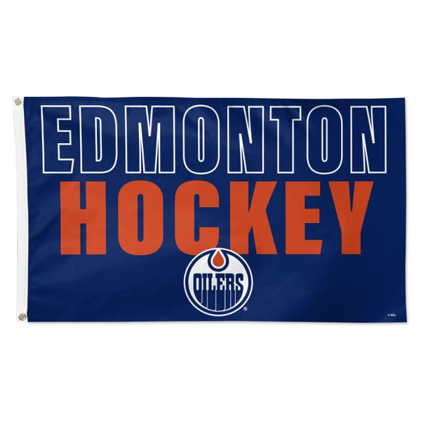 Wholesale-Edmonton Oilers LOCATION Flag - Deluxe 3' X 5'