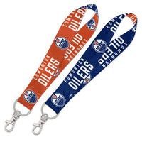 Wholesale-Edmonton Oilers Lanyard Key Strap 1"