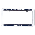 Wholesale-Edmonton Oilers Lic Plt Frame Metal Thin Rim Value