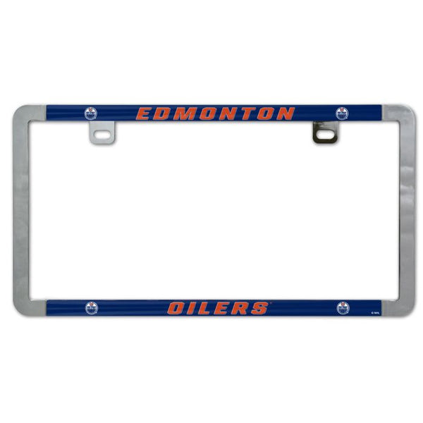 Wholesale-Edmonton Oilers Metal Lic. Plate Frame Slim