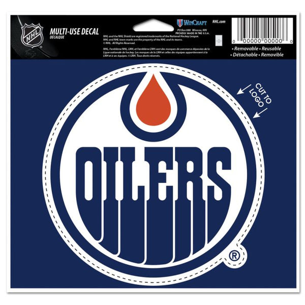 Wholesale-Edmonton Oilers Multi-Use Decal - cut to logo 5" x 6"