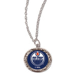 Wholesale-Edmonton Oilers Necklace w/Charm Jewelry Card