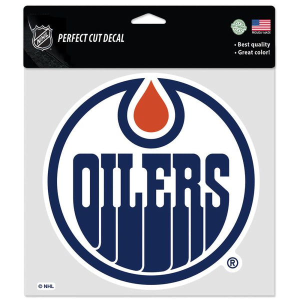 Wholesale-Edmonton Oilers Perfect Cut Color Decal 8" x 8"