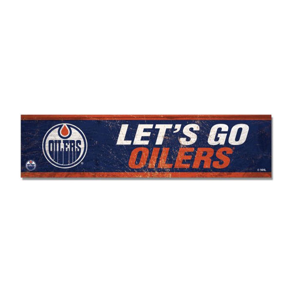 Wholesale-Edmonton Oilers Wooden Magnet 1.5" X 6"