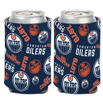 Wholesale-Edmonton Oilers scatter Can Cooler 12 oz.