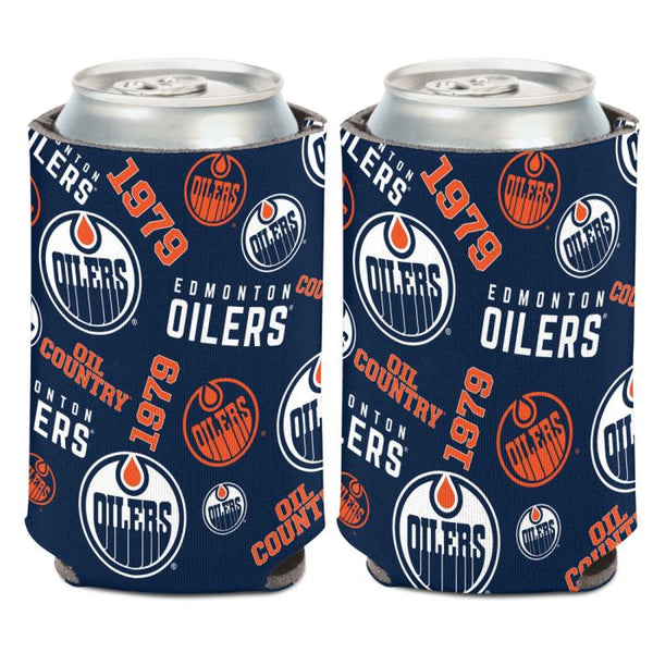 Wholesale-Edmonton Oilers scatter Can Cooler 12 oz.