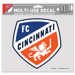 Wholesale-FC Cincinnati Multi-Use Decal -Clear Bckrgd 5" x 6"