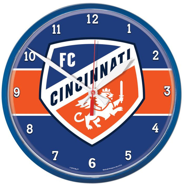 Wholesale-FC Cincinnati Round Wall Clock 12.75"