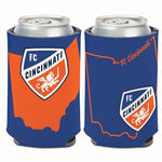 Wholesale-FC Cincinnati STATE SHAPE Can Cooler 12 oz.