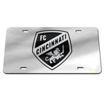 Wholesale-FC Cincinnati Silver Specialty Acrylic License Plate