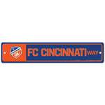 Wholesale-FC Cincinnati Street / Zone Sign 3.75" x 19"
