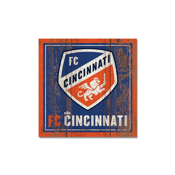 Wholesale-FC Cincinnati Wooden Magnet 3" X 3"