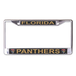 Wholesale-Florida Panthers CARBON Lic Plt Frame S/L Printed