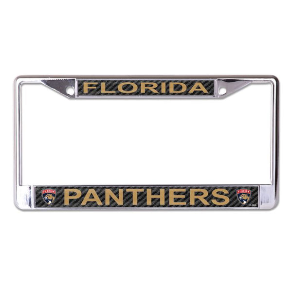 Wholesale-Florida Panthers CARBON Lic Plt Frame S/L Printed