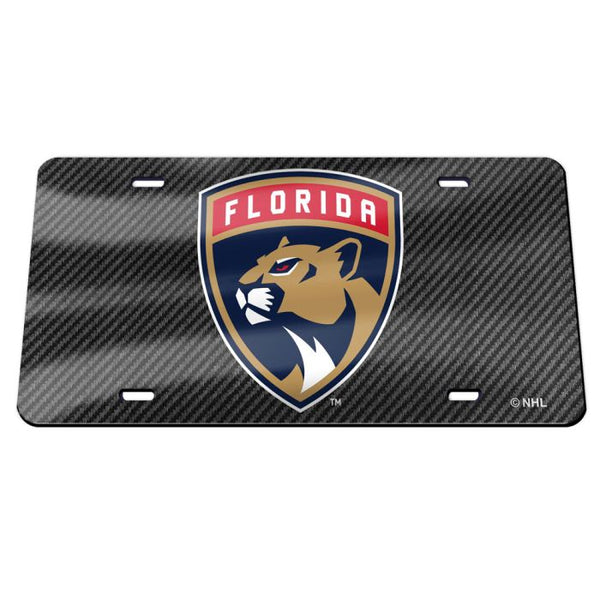 Wholesale-Florida Panthers CARBON Specialty Acrylic License Plate