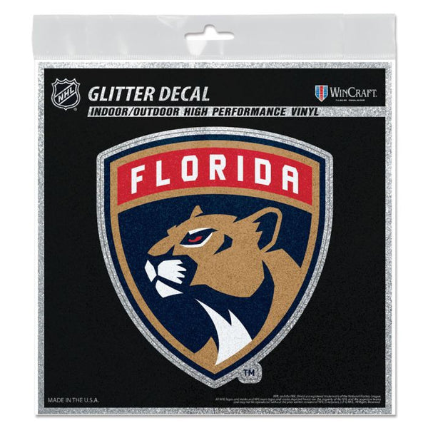 Wholesale-Florida Panthers Decal Glitter 6" x 6"