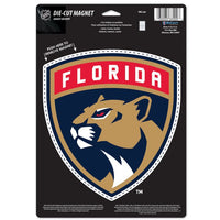 Wholesale-Florida Panthers Die Cut Logo Magnet 6.25" x 9"