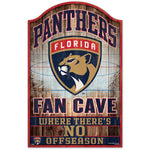 Wholesale-Florida Panthers Fan Cave Wood Sign 11" x 17" 1/4" thick