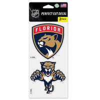 Wholesale-Florida Panthers Perfect Cut Decal set of two 4"x4"