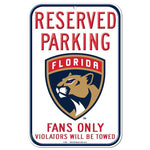 Wholesale-Florida Panthers Reserved Parking Plastic Sign 11" x 17"