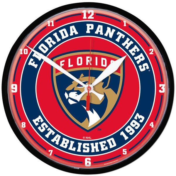 Wholesale-Florida Panthers Round Wall Clock 12.75"