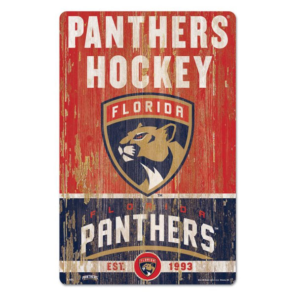 Wholesale-Florida Panthers SLOGAN Wood Sign 11" x 17" 1/4" thick