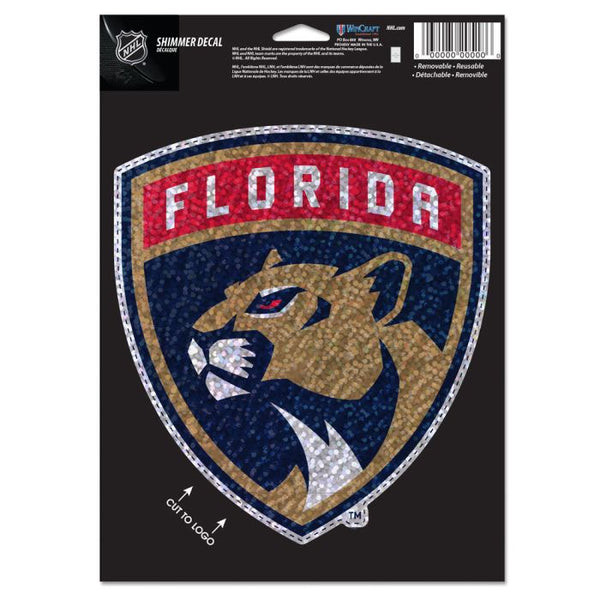 Wholesale-Florida Panthers Shimmer Decals 5" x 7"