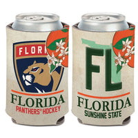 Wholesale-Florida Panthers State Plate Can Cooler 12 oz.