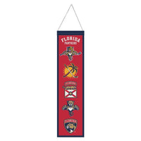 Wholesale-Florida Panthers Wool Banner 8" x 32"