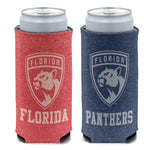 Wholesale-Florida Panthers colored heather 12 oz Slim Can Cooler