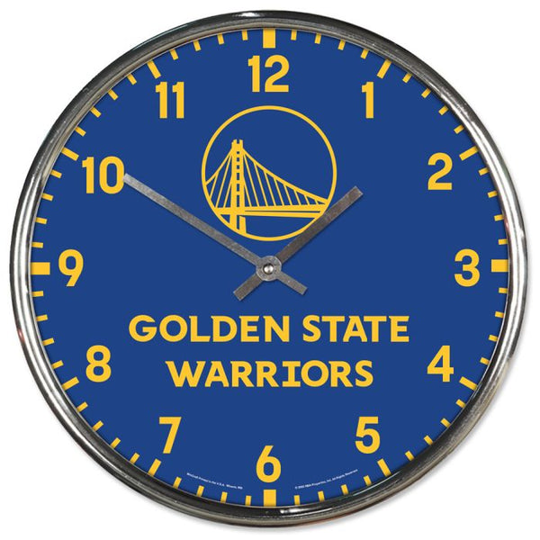 Wholesale-Golden State Warriors Chrome Clock