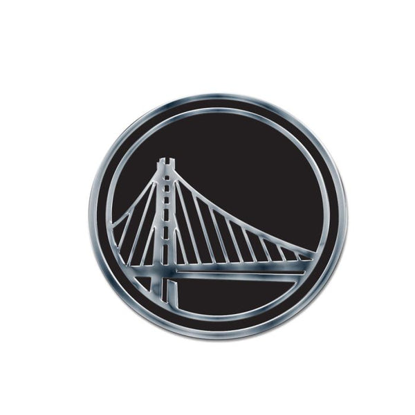 Wholesale-Golden State Warriors Chrome Free Form Auto Emblem