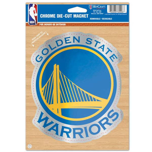 Wholesale-Golden State Warriors Chrome Magnet 6.25 x 9