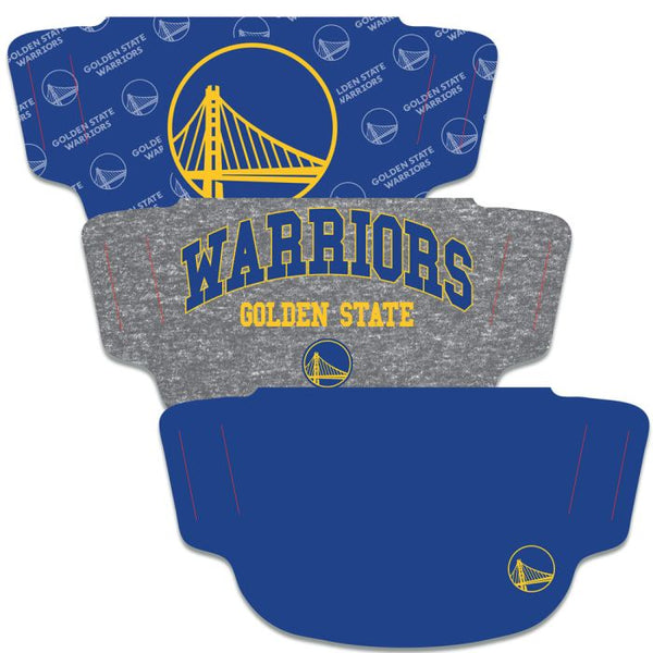 Wholesale-Golden State Warriors Fan Mask Face Cover 3 Pack