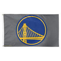 Wholesale-Golden State Warriors Grey Flag - Deluxe 3' X 5'