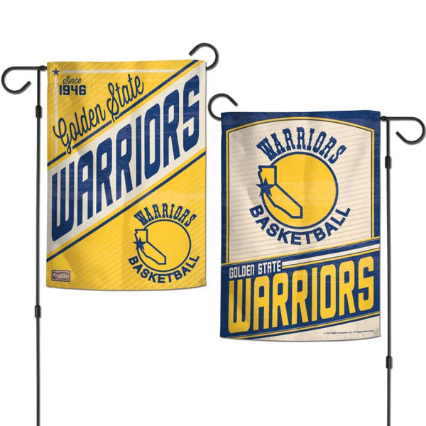 Wholesale-Golden State Warriors / Hardwoods Garden Flags 2 sided 12.5" x 18"