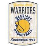 Wholesale-Golden State Warriors Hardwoods Wood Sign 11" x 17" 1/4" thick