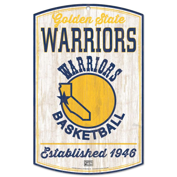 Wholesale-Golden State Warriors Hardwoods Wood Sign 11" x 17" 1/4" thick