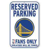 Wholesale-Golden State Warriors Reserved Parking Plastic Sign 11" x 17"