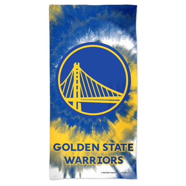 Wholesale-Golden State Warriors TDYE Spectra Beach Towel 30" x 60"