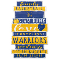 Wholesale-Golden State Warriors Wood Sign 11" x 17" 1/4" thick