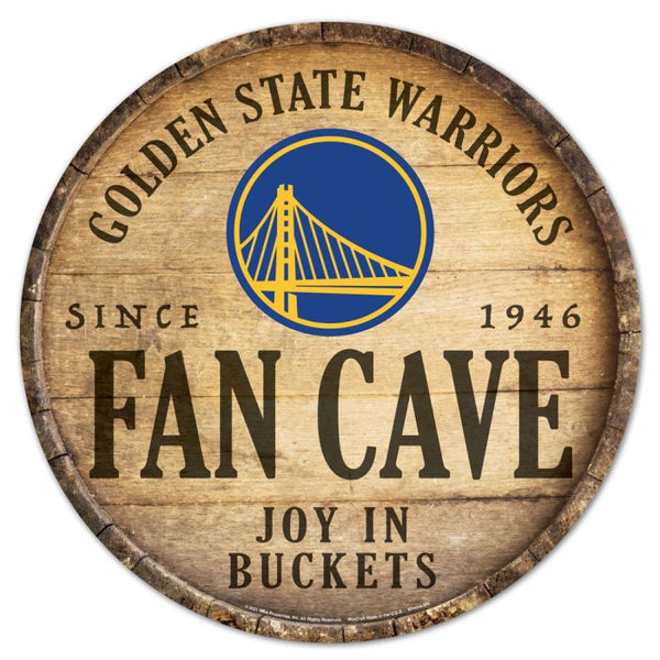 Wholesale-Golden State Warriors Wood Sign 14" Rnd