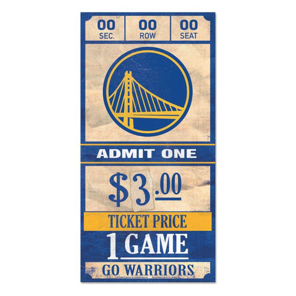 Wholesale-Golden State Warriors Wood Sign 6x12 3/8" thick