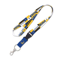 Wholesale-Golden State Warriors color block Lanyard w/detachable buckle 1"